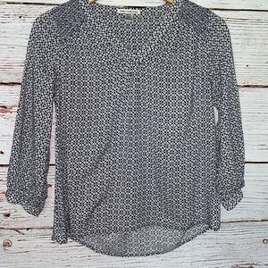 Women’s Dalia Collection size XS Black White Gray print